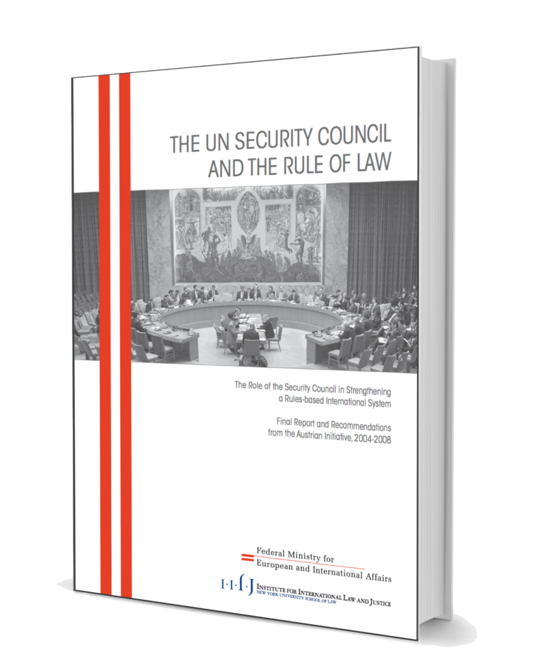 The UN Security Council and the Rule of Law Institute for